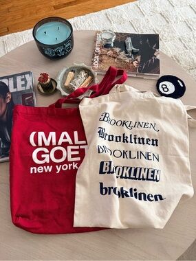 Canvas Totes (Malin & Goetz & Brooklinen)
